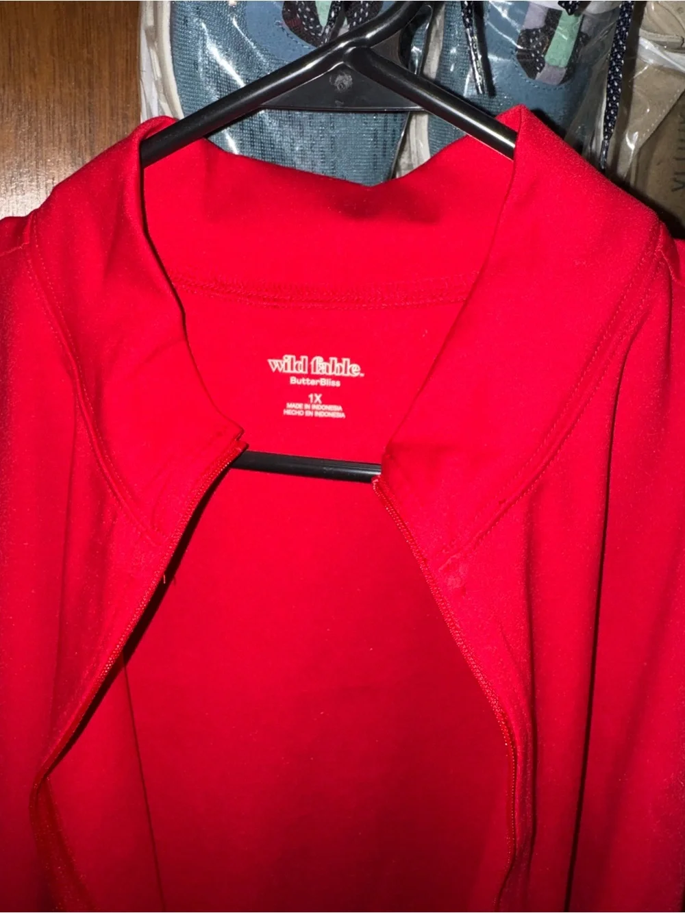 wild fable Women's Red Zip-Front Jacket - Picture 2 of 2